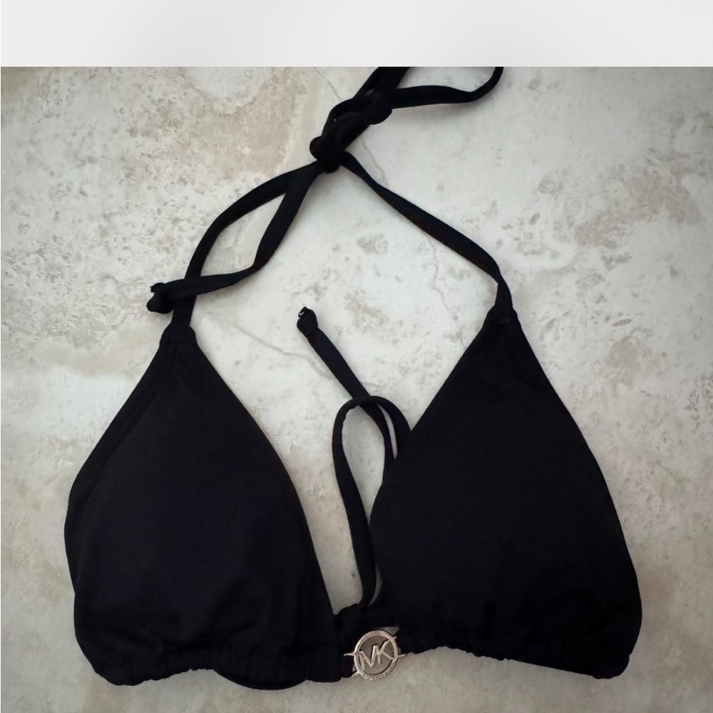 Michael Kors Black Swimwear Top - small